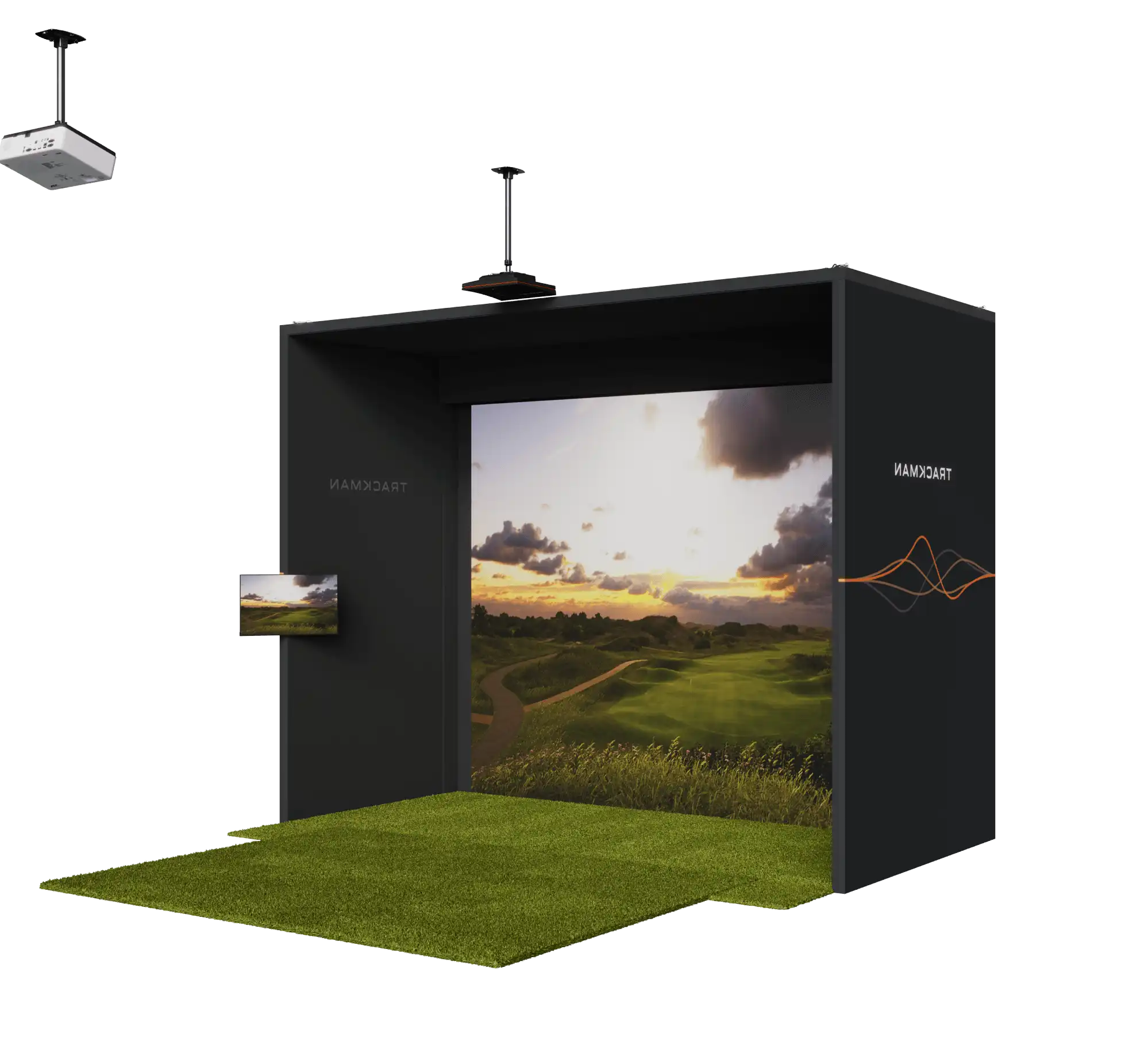 Billede af TrackMan simulator
